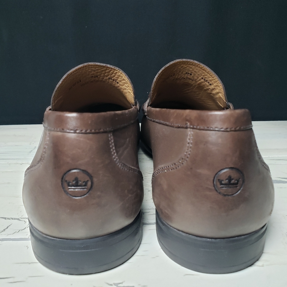 Peter Millar Crown Leather Horse-Bit Loafers (style ME0F51) - Men's size 10 M - Picture 4 of 13